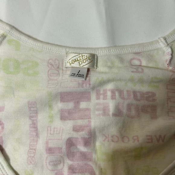 South Pole vintage green and pink y2k top - Picture 5 of 6